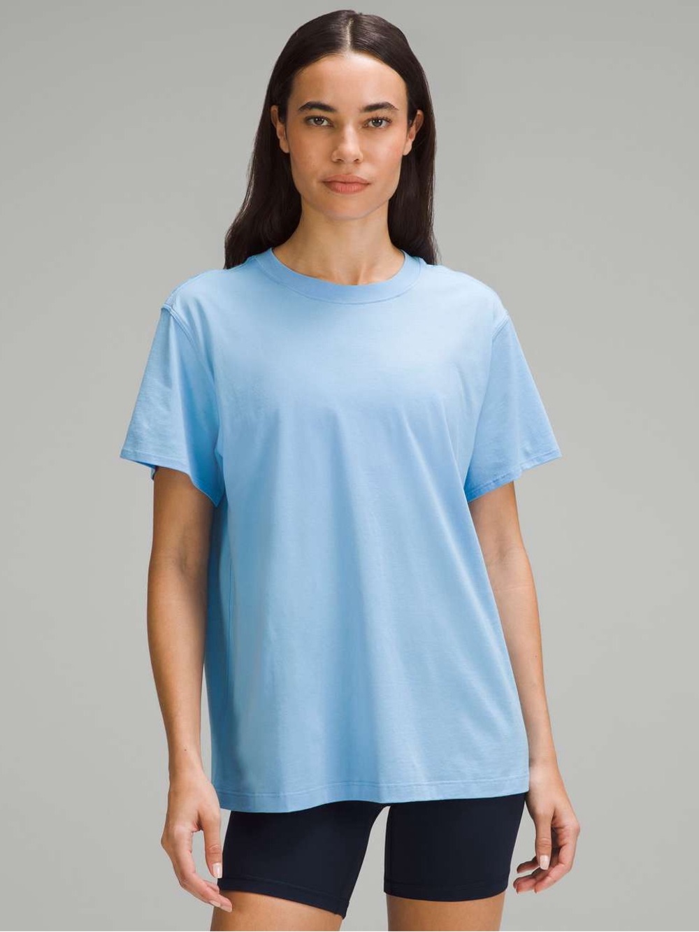 LULULEMON | ALL YOURS COTTON OVERSIZED TEE BLUE | 12